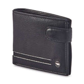 Cartera Sebastián en Piel negra lateral